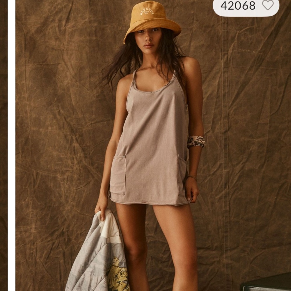 Hot Shot Mini Dress in Mocha Latte by Free People Movement size M